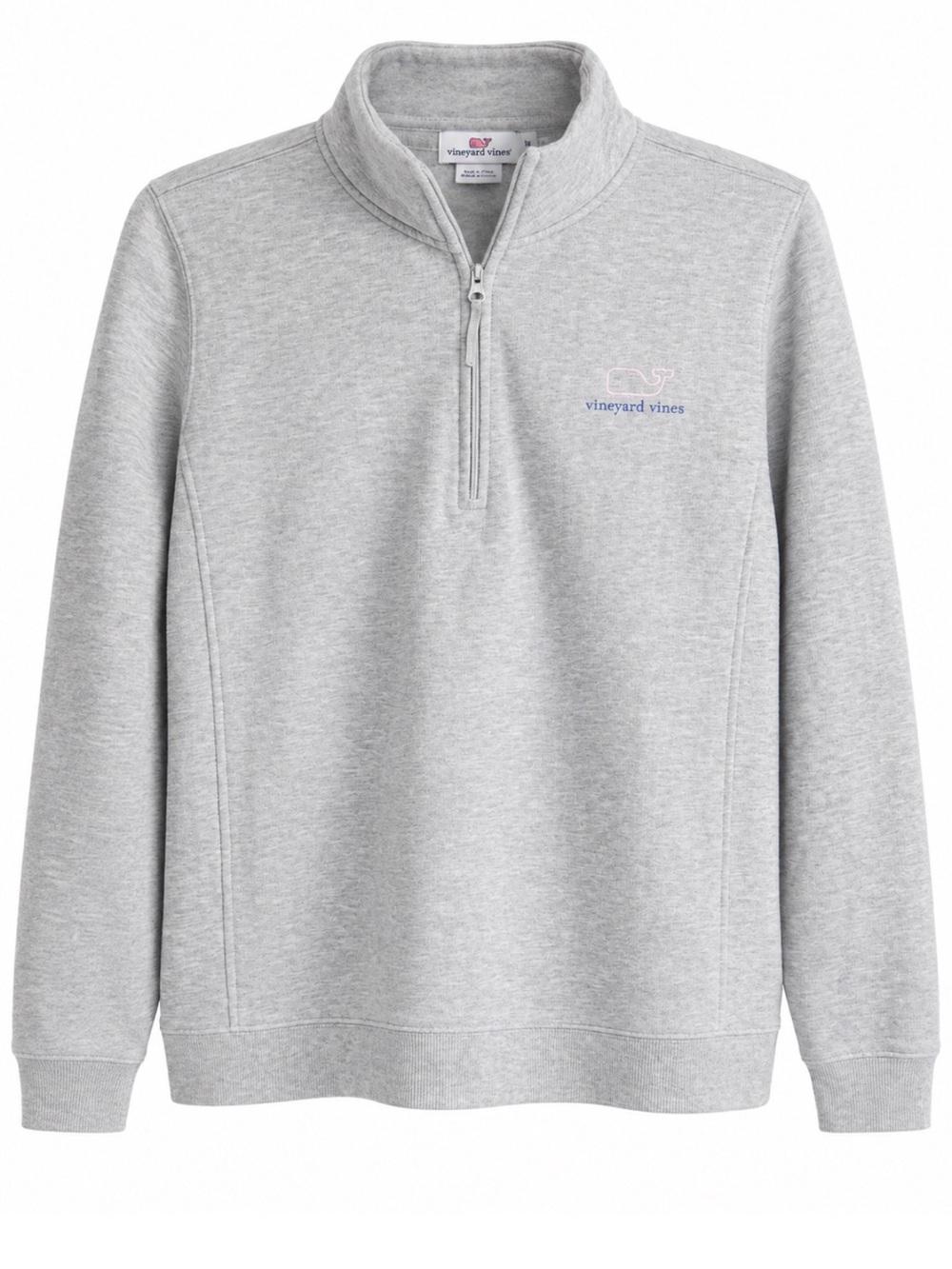Vineyard Vines women’s  Heather Gray Quarter-Zip Pullover
